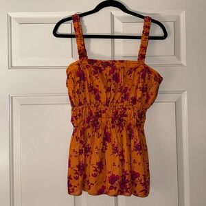 Anthropologie Top- Roopa Pemmaraju, Size Medium, NWT, NEVER WORN, Orange, Beaded